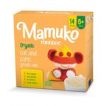 02 MAMUKO porridge. Organic mix of oat and corn groats, 6+ months, 10 servings
