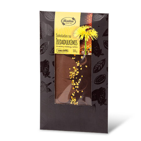 Chocolate with pollen, source of fibre 100g