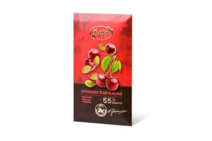 Dark Chocolate with cherries and pumpkin seeds 55%, 90g / VEGAN