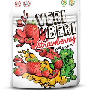 VERI BERI strawberry fruit stripes, box of 24 / VEGAN