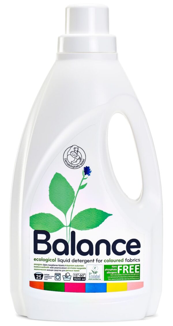 BALANCE Organic Nonallergic Laundry detergent for coloured fabric 1.5L - Image 1