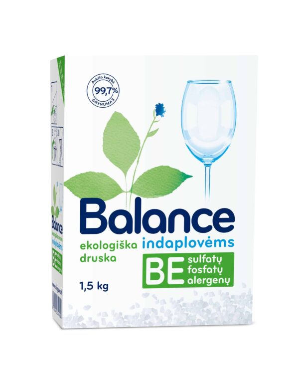 BALANCE Organic Dishwasher salt 1.5 kg - Image 1