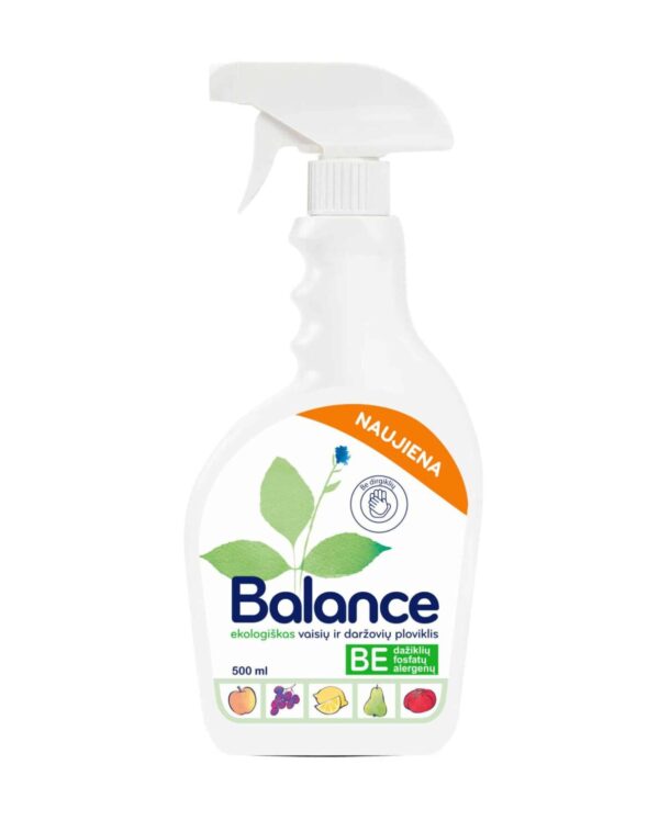 BALANCE Organic Fruit and vegetable cleaning spray 480 ml - Image 1