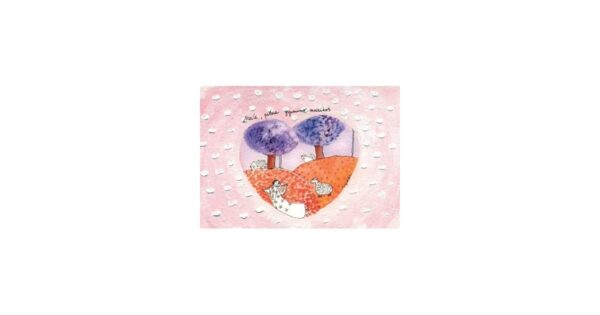 AM119/387 Love, filled with the music of life greeting card - Image 1