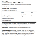 NOW Foods American Ginseng, 100 vcaps - Image 2