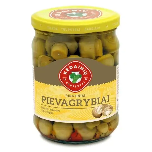 kedainiu-marinuoti-pievagrybiai-stikle
