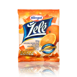 Jelly orange flavour (without synthetic dyes, with 10 vitamins) 80g