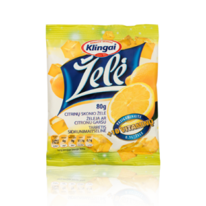 KLNGAI Jelly lemon flavour (without synthetic dyes, with 10 vitamins) 80g / Best before 09.01.2026