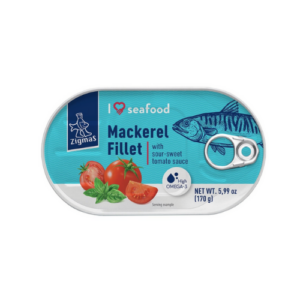 ZIGMAS mackerel fillet with sweet and sour tomato sauce, 170g / Best before 06.11.2027