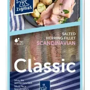 ZIGMAS Classic Scandinavian herring fillet in oil, 240g /store collection only
