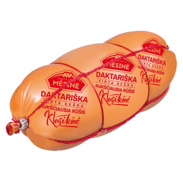 KLAIPĖDOS MĖSINĖ Daktariska klasikine cooked sausage, 600g / STORE COLLECTION ONLY - Image 1
