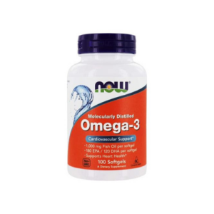 NOW Foods Omega-3 Fish Oil, Molecularly Distilled - 100 softgels