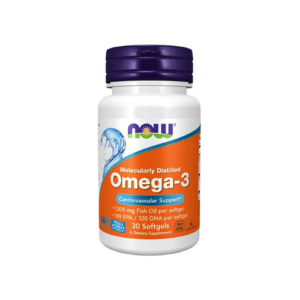 NOW Foods Omega-3 Fish Oil, Molecularly Distilled - 30 softgels