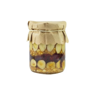 SKONIS IR KVAPAS Honey with nuts and cranberries ''Riešutainis'', 180g / glass