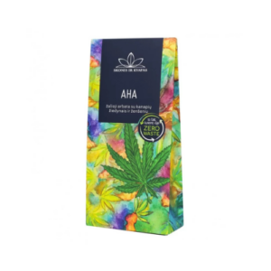 SKONIS IR KVAPAS Green tea AHA with hemp flowers and ginseng, loose leaf, 50g