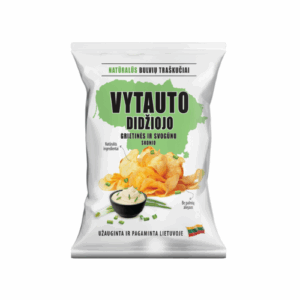 VYTAUTO DIDŽIOJO potato chips with sour cream & onion, 90g
