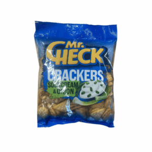 MR CHECK crackers sour cream & onion flavour, 150g
