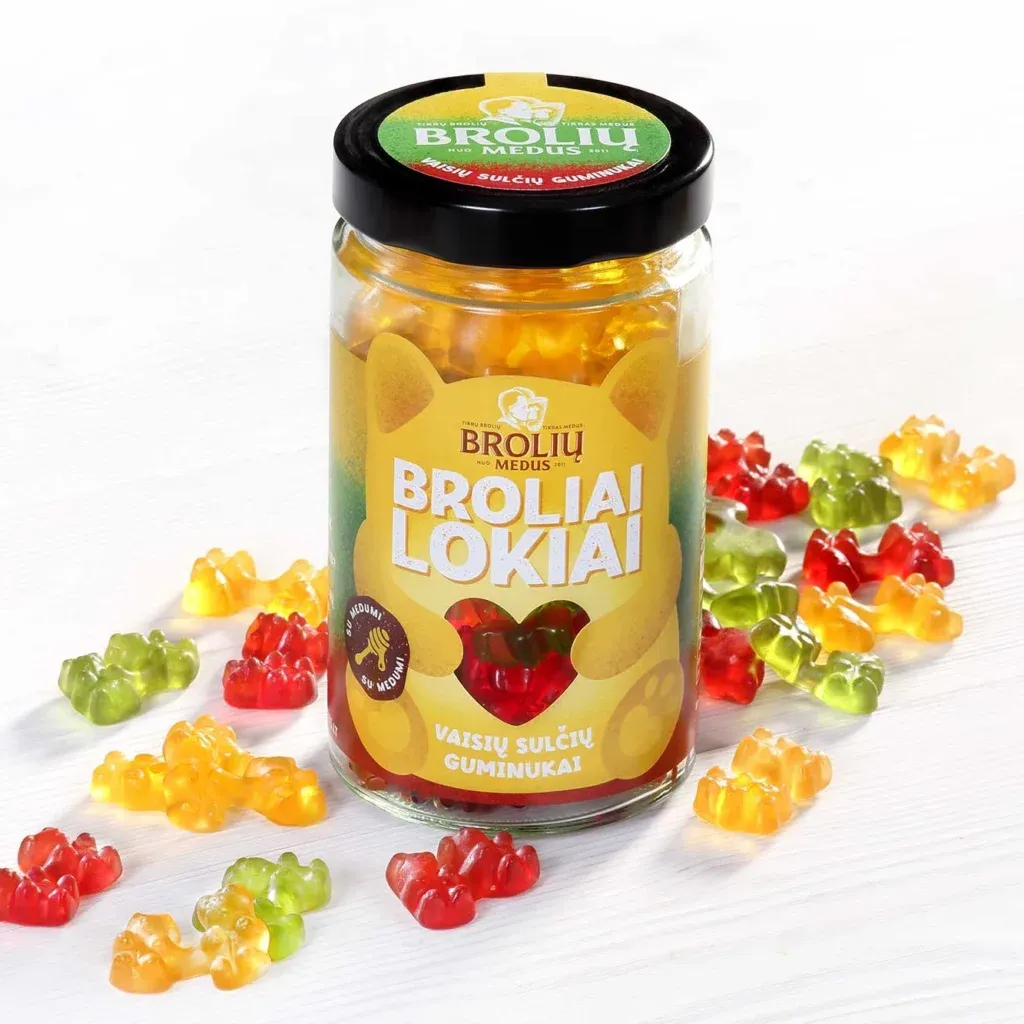 pagaminta-lietuvoje-sveiki-saldumynai-vaisiu-sulciu-guminukai-su-medumi-broliu-medus-broliai-lokiai
