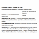 SWANSON Cinnamon Extract, 250mg - 90 caps - Image 2