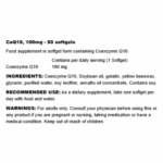 SWANSON CoQ10, 100mg - 50 softgels - Image 2