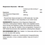 NOW FOODS Magnesium Glycinate, 180 tablets - Image 2