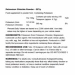 NOW FOODS Potassium Chloride Powder, 227g - Image 2