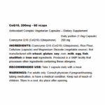 NOW FOODS CoQ10, 200mg - 60 vcaps - Image 2